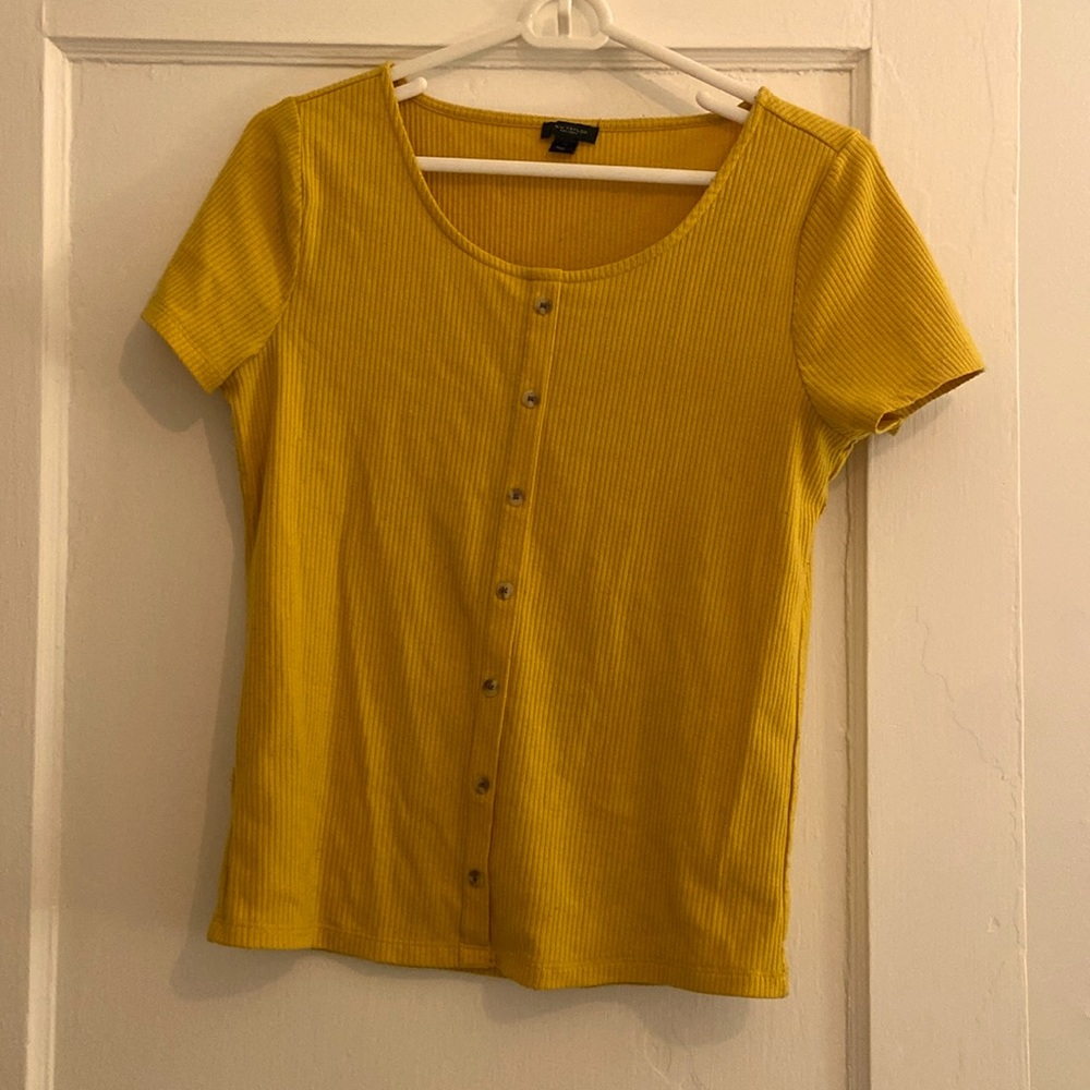 Yellow Ann Taylor Factory short sleeve T